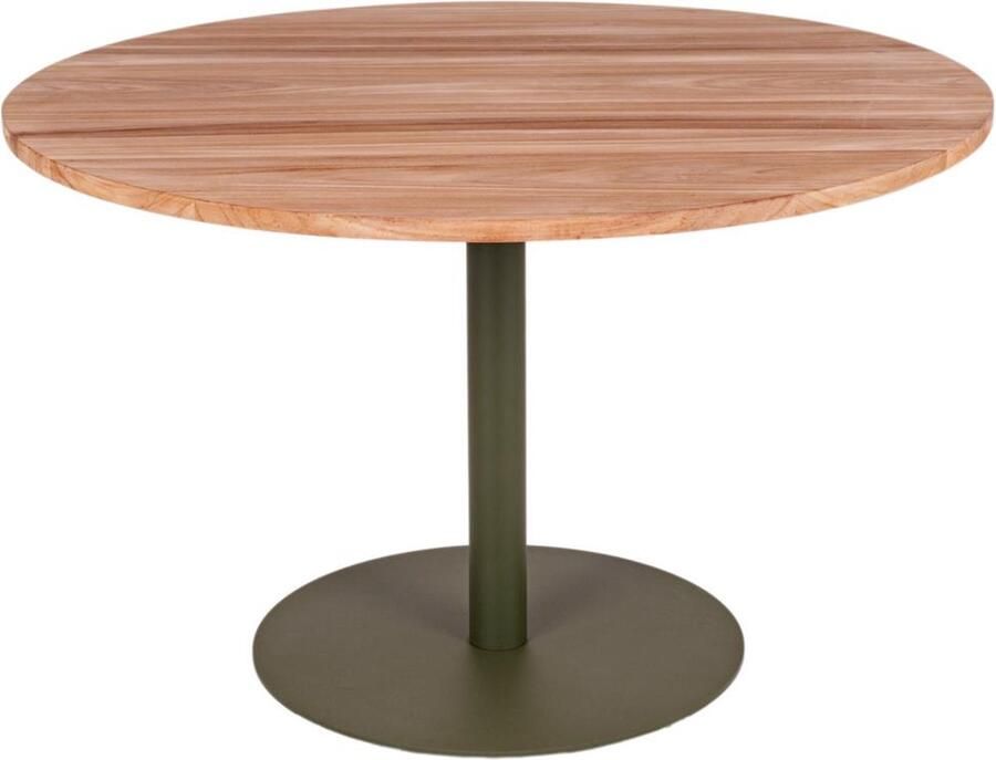 MaximaVida ronde eettafel Java olijfgroen 120 cm zware 60 kg uitvoering