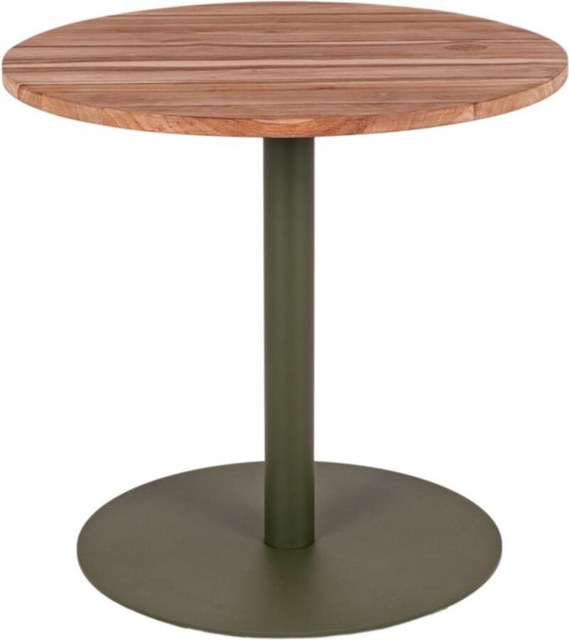 MaximaVida ronde eettafel Java olijfgroen 80 cm zware 49 kg uitvoering