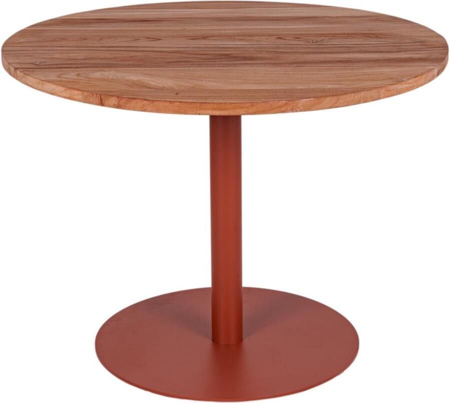 MaximaVida ronde eettafel Java roestbruin 100 cm zware 55 kg uitvoering