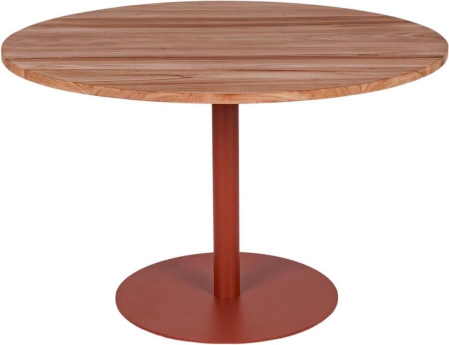 MaximaVida ronde eettafel Java roestbruin 120 cm zware 60 kg uitvoering
