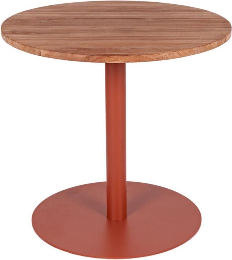 MaximaVida ronde eettafel Java roestbruin 80 cm zware 49 kg uitvoering