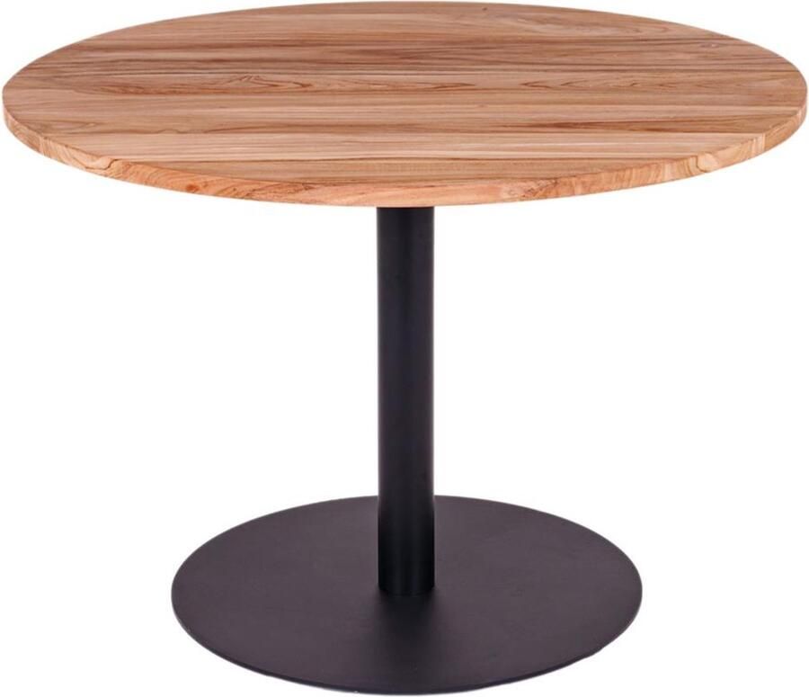 MaximaVida ronde eettafel Java zwart 100 cm zware 55 kg uitvoering