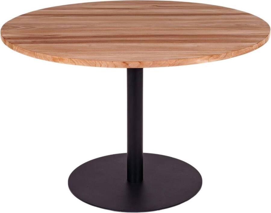 MaximaVida ronde eettafel Java zwart 120 cm zware 60 kg uitvoering