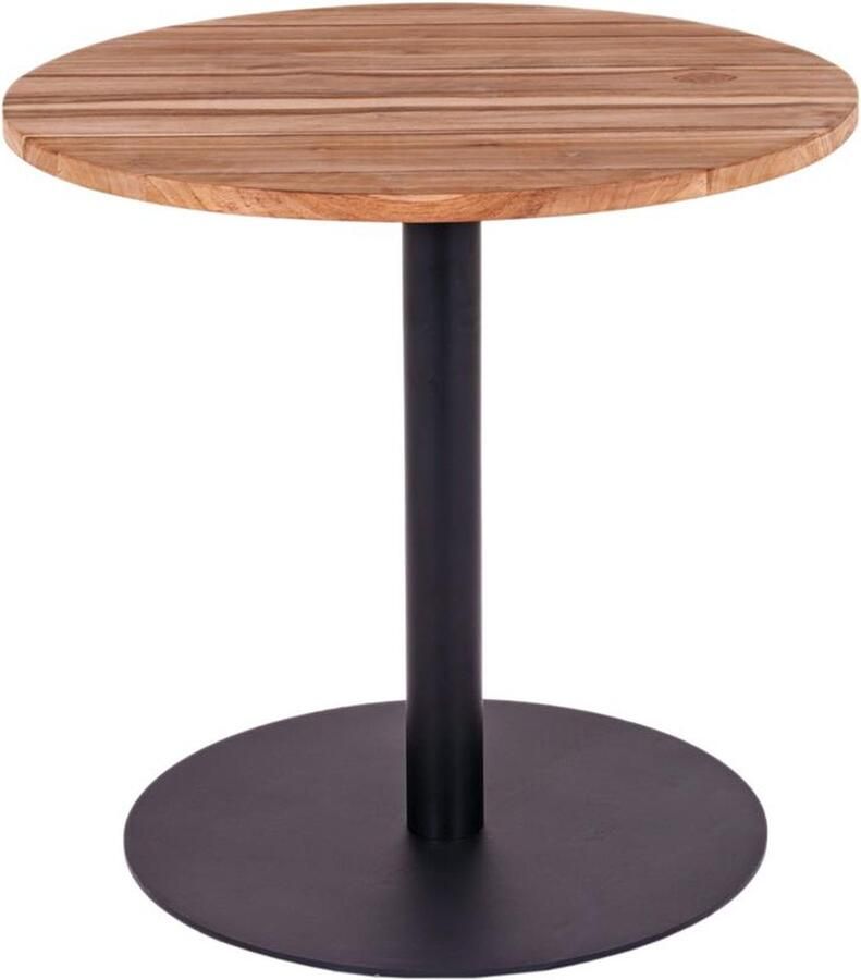 MaximaVida ronde eettafel Java zwart 80 cm zware 49 kg uitvoering
