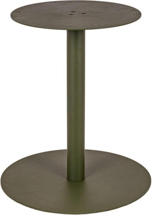 MaximaVida ronde metalen tafelpoot Portland olijfgroen- extra zware 34 kg uitvoering