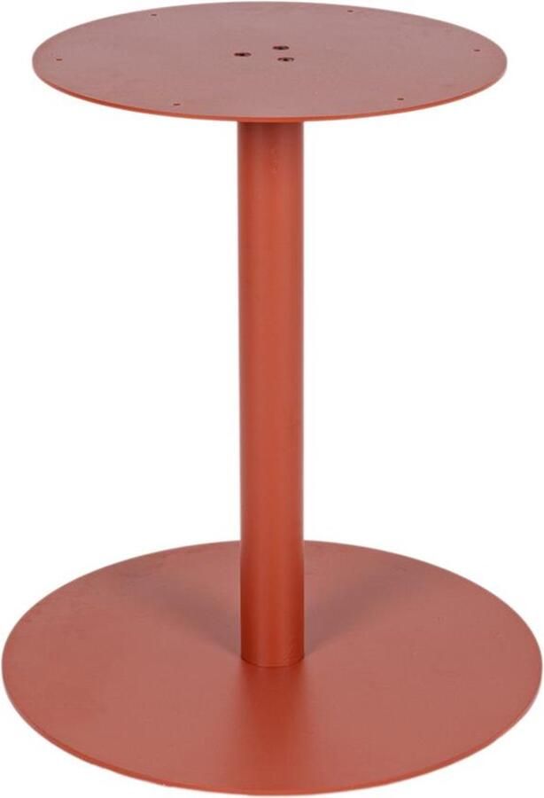 MaximaVida ronde metalen tafelpoot Portland roestbruin- extra zware 34 kg uitvoering