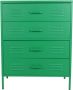 MaximaVida metalen locker ladekast Finn 80 x 40 x 102 cm emerald 4 lades - Thumbnail 2