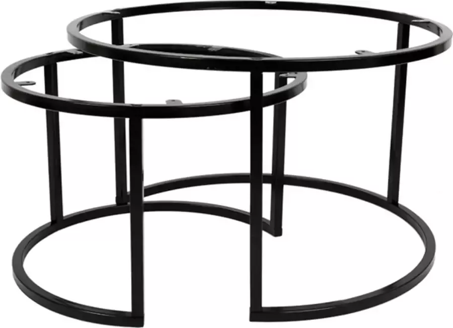 MaximaVida metalen salontafel frame set Chicago 58 cm en 45 cm - Foto 1