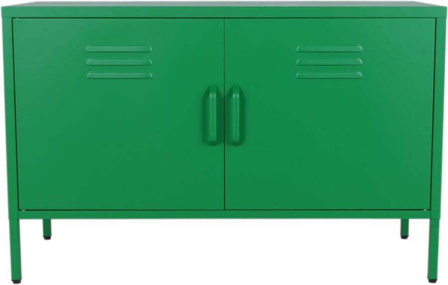 MaximaVida metalen TV lockerkast Finn 100 x 40 x 64 cm emerald 1 schap