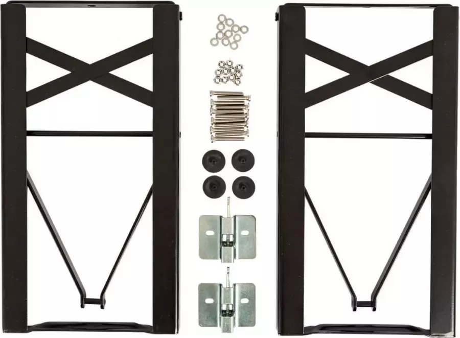 MaximaVida onderstel Berlijn bouwpakket voor inklapbare bierbank onderstel 25 cm zwart gecoat