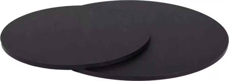 MaximaVida ronde set tafelbladen Chicago zwart 58 cm en 45 cm - Foto 2