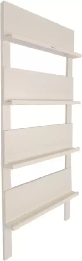 MaximaVida wandrek Jamie ivoor boekenrek tijdschriftenrek 180 x 80 cm