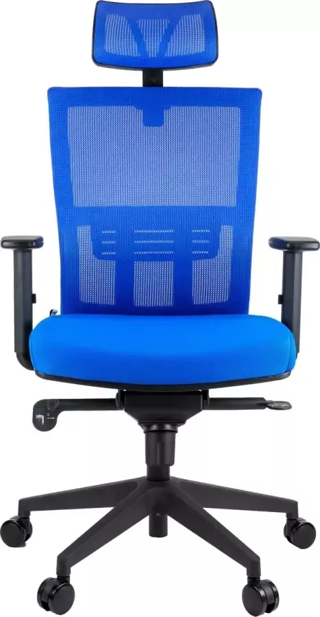 MaxxHome Luxe Mesh Ergonomische Bureaustoel High-end Blauw - Foto 1