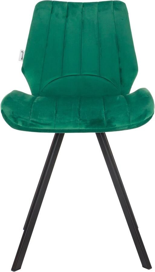 MaxxHome Eetkamerstoelen set van 6 Keukenstoelen Stoffen Stoelen Groen