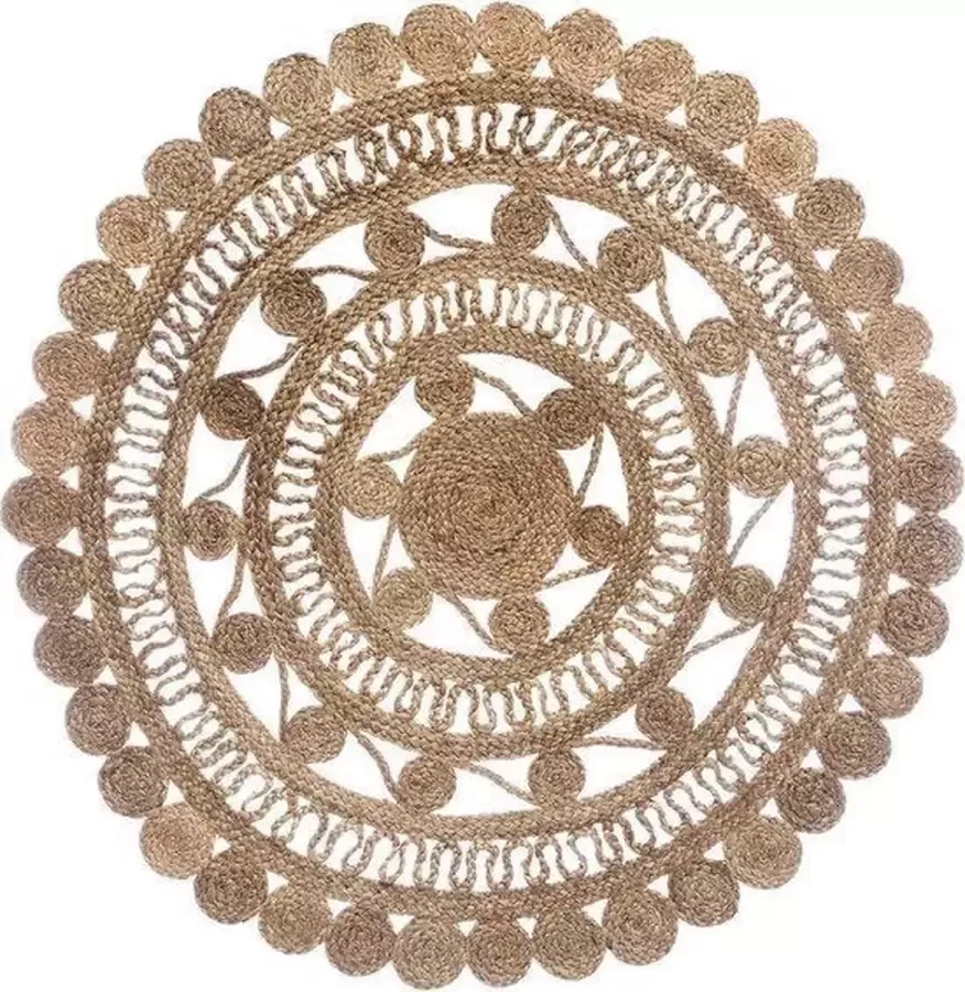MaxxHome Tapijt Vloerkleed Jute Ritual 120cm