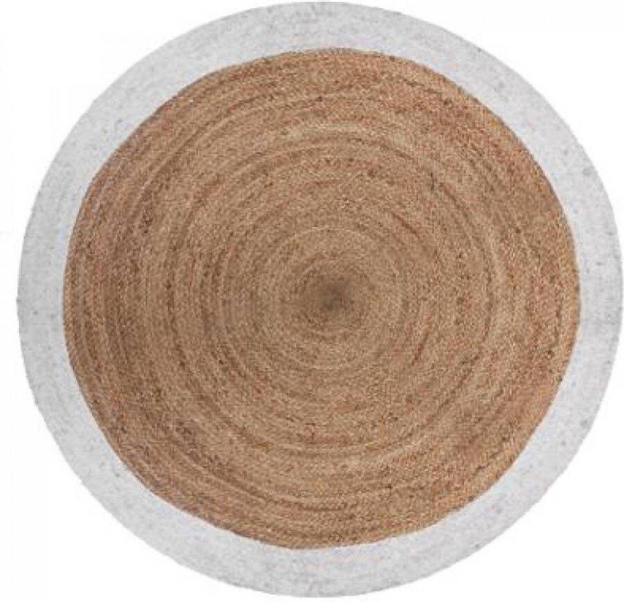 MaxxHome Tapijt Vloerkleed Jute wit 120cm
