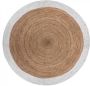 MaxxHome Tapijt Vloerkleed Jute wit 120cm - Thumbnail 2