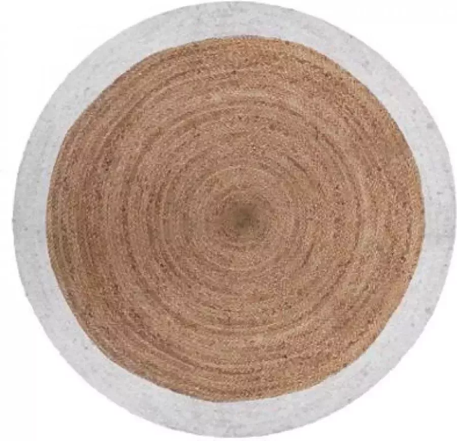 MaxxHome Tapijt Vloerkleed Jute wit 120cm
