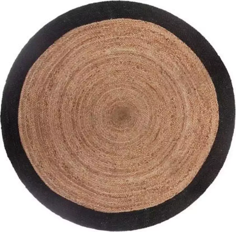 MaxxHome Tapijt Vloerkleed Jute zwart 120cm