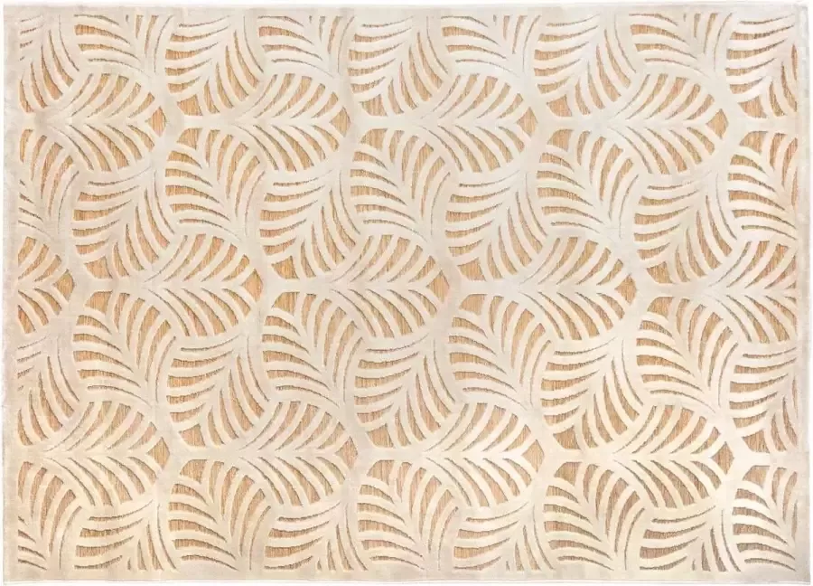 MaxxHome Tapijt Vloerkleed Relief Feuille bruin 160 x 230cm