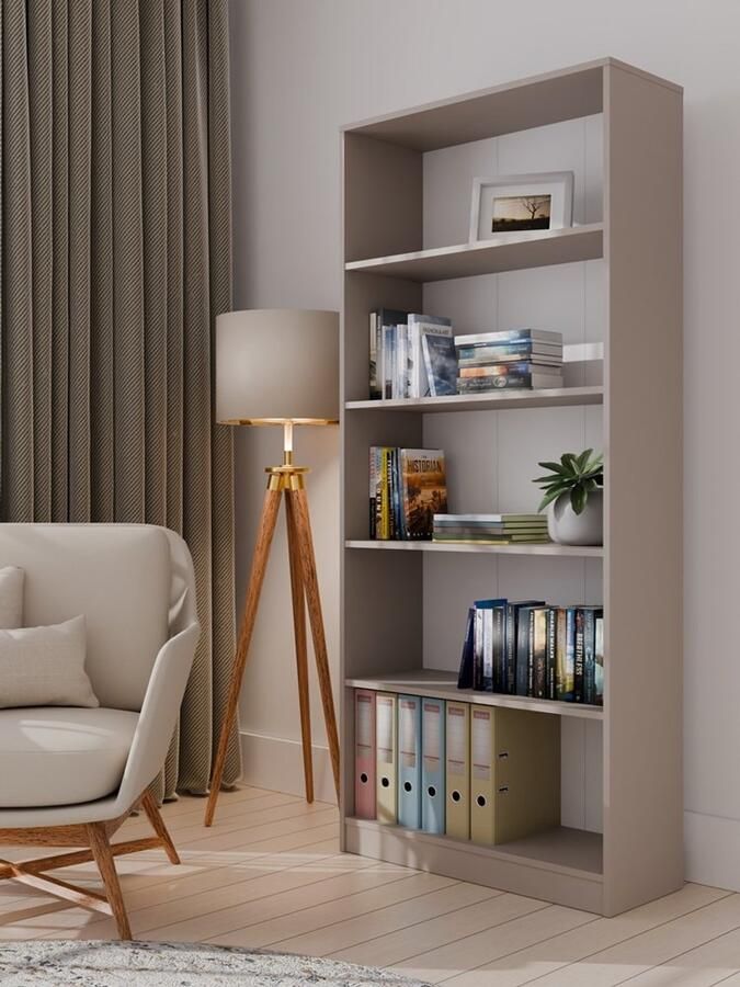 Maxy-shop Boekenkast klei 80 cm breed