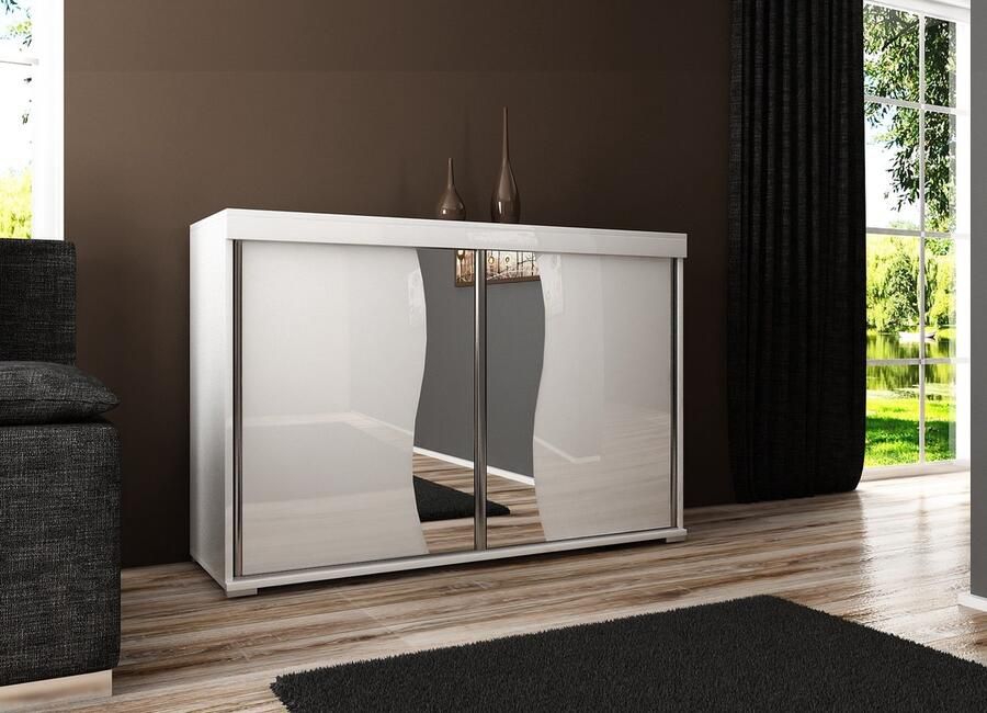 Maxy-shop Dressoir Malaga 140 cm Wit