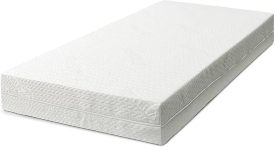 Maxy-shop Kaschmir Matras Luxe Visco Thermo-Elastisch Binnenvering Anti-Allergisch 7 Zones 80 x 200