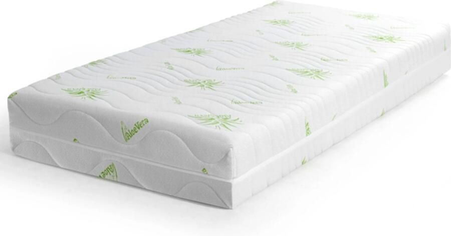 Maxy-shop Pocketvering Matras ALOË VERA 21cm hoog met kokos 220 x 200