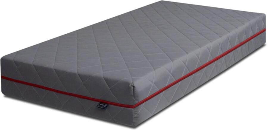 Maxy-shop Pocketvering Matras grijs 24cm hoog met kokos 150 x 200