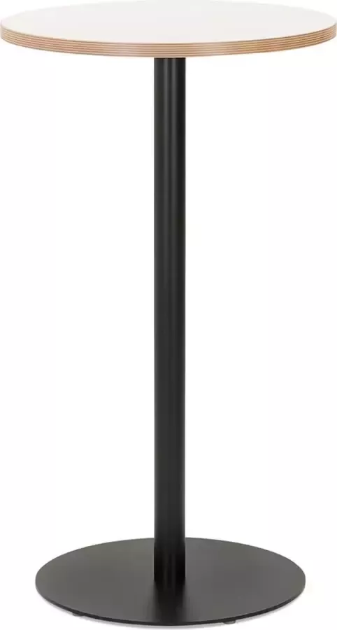 Maysun Bartafel STEVEN Wit Zwart Ø60x105 5cm