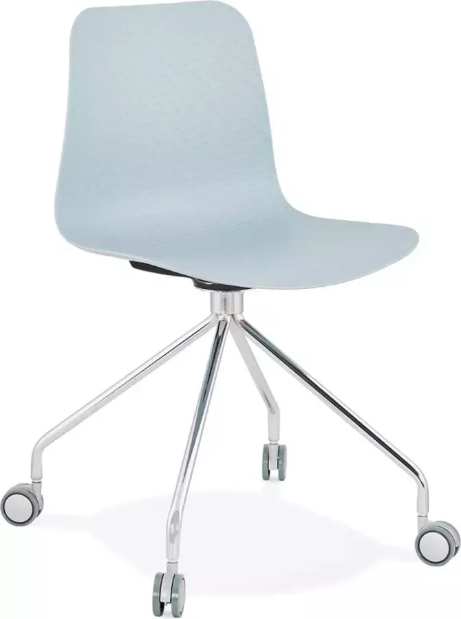 Maysun Bureaustoel ROZA Blauw Chroom