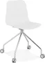Maysun Bureaustoel ROZA Wit Chroom - Thumbnail 1