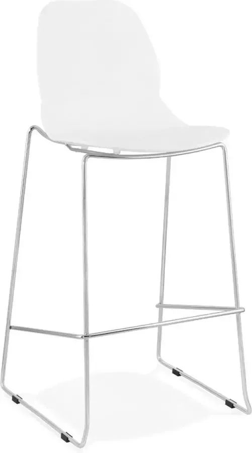 Maysun Design Barkruk ZONNE Wit Chroom