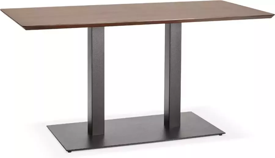 Maysun Design Eettafel JAILY Walnoot Zwart 150x70cm