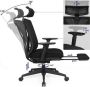 MAZAZU MIRA Home Bureaustoel voor volwassenen Stoel Kantoor Schuim Zwart 70x70x116 - Thumbnail 2