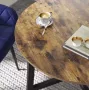 MAZAZU Ronde Eettafel Duurzaam Materiaal Onderhoudsvriendelijk Landelijk ontwerp 80 x 75 cm Makkelijk te monteren - Thumbnail 1