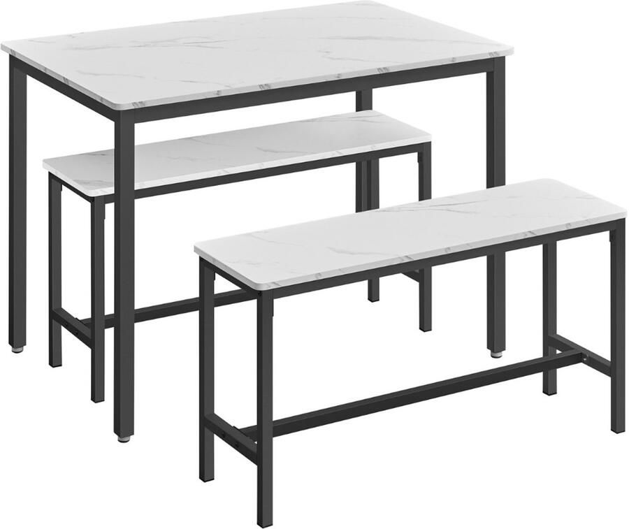 MAZAZU Eettafel Marmer 110x70x75