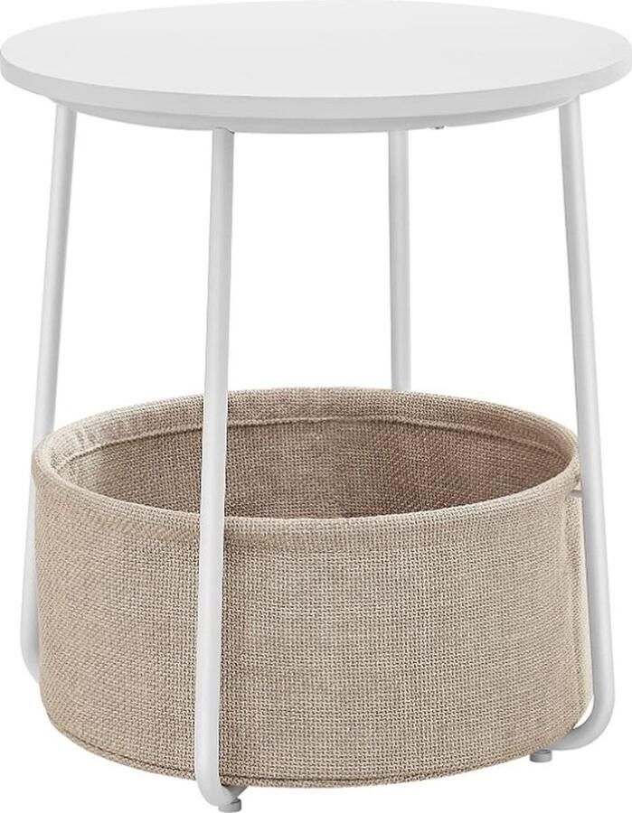 MAZAZU MIRA Home Bijzettafel Salontafel Koffietafel Mand Side Table 45x45x50 - Foto 2