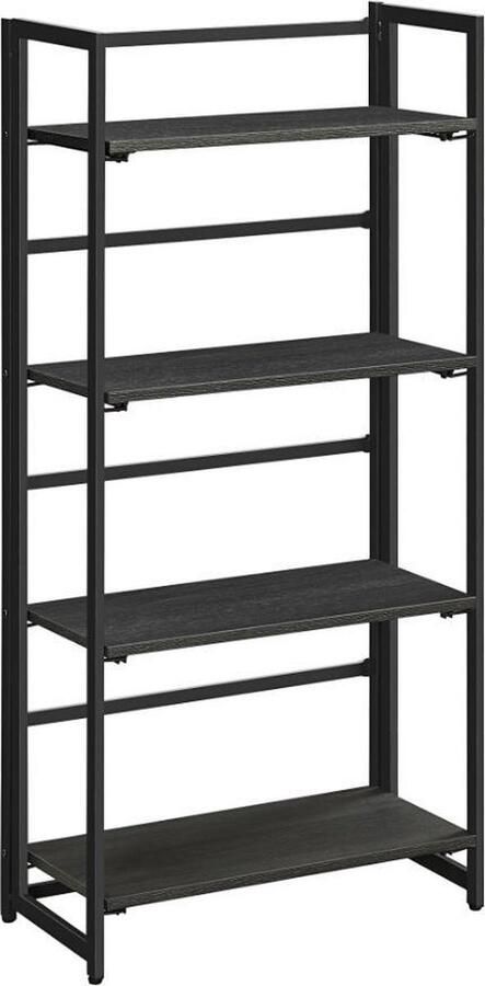 MAZAZU MIRA Home Boekenrek Boekenkast Opbergkast Vakkenkast Vintage 125x60x30 - Foto 2