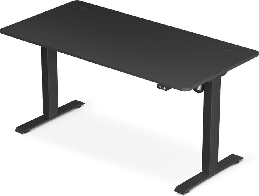 MAZAZU MIRA Home Elektrisch Bureau Laptoptafel Laptop Tafel Bureau Zwart 140x70x114