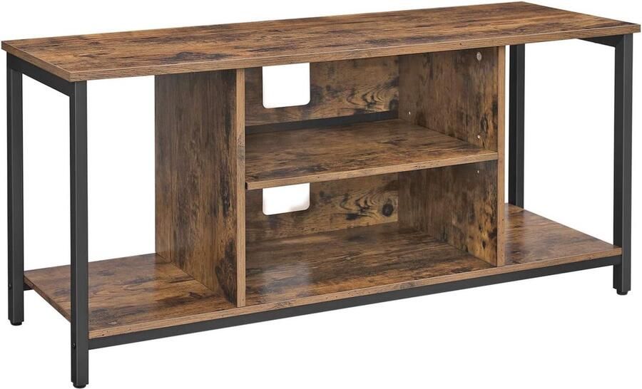 MAZAZU MIRA Home Tv-kast Tv tafel meubel Vintage Staal Bruin 110x40x50cm