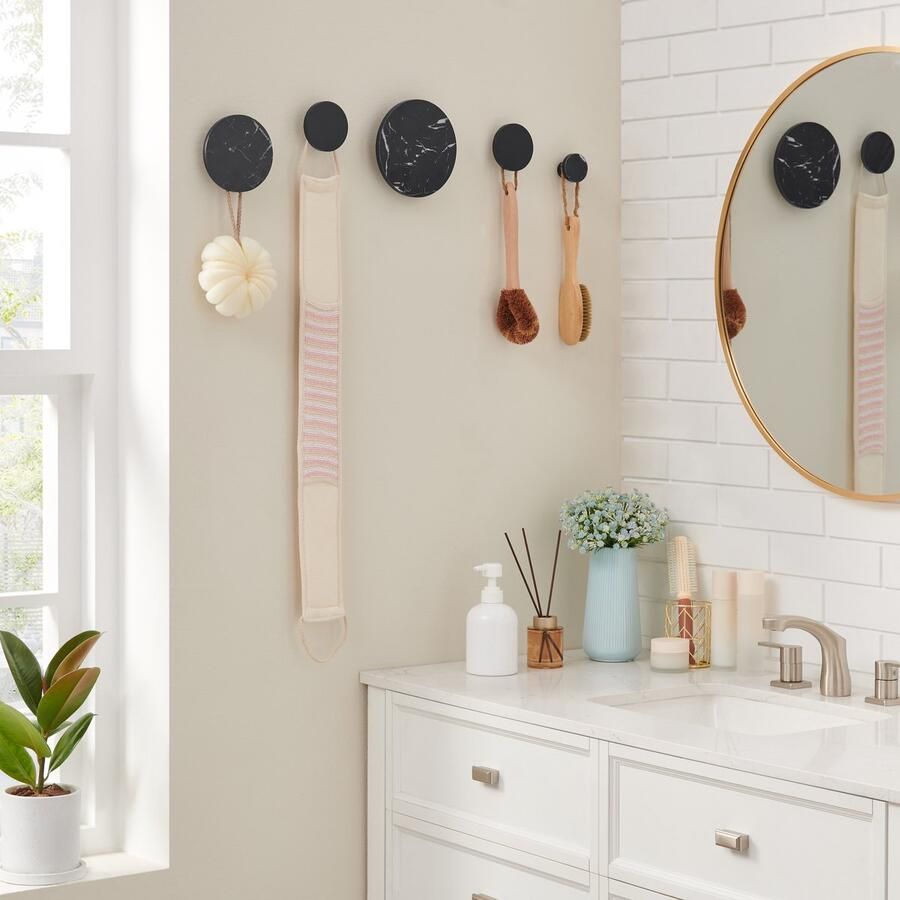 MAZAZU MIRA Home Mix en creëer Set van 5 wandelementen Zwart Luxueuze uitstraling Speels in ontwerp en gebruik Ontwerp je eigen kapstok!