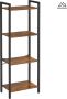 MIRA Home Boekenkast Ladderplank Boekenrek Boekenkast Kast Vintage 24x40x107 - Thumbnail 2