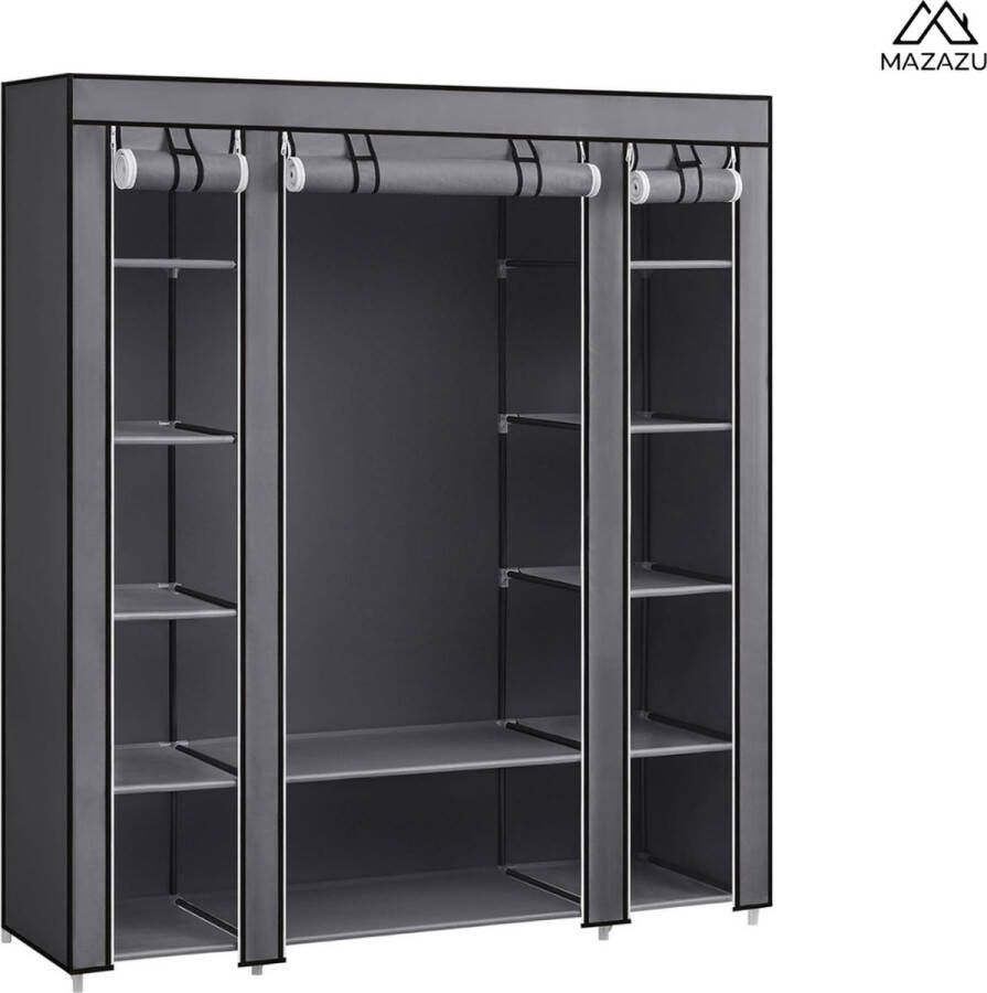 MAZAZU MIRA Home Kledingkast Opvouwbaar Linnenkast Garderobekast 150x45x175