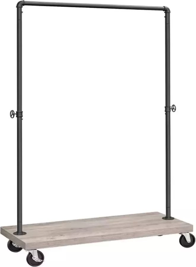 MAZAZU MIRA Home kledingrek Kledingstandaard Metaal Greige 40x104 5x162