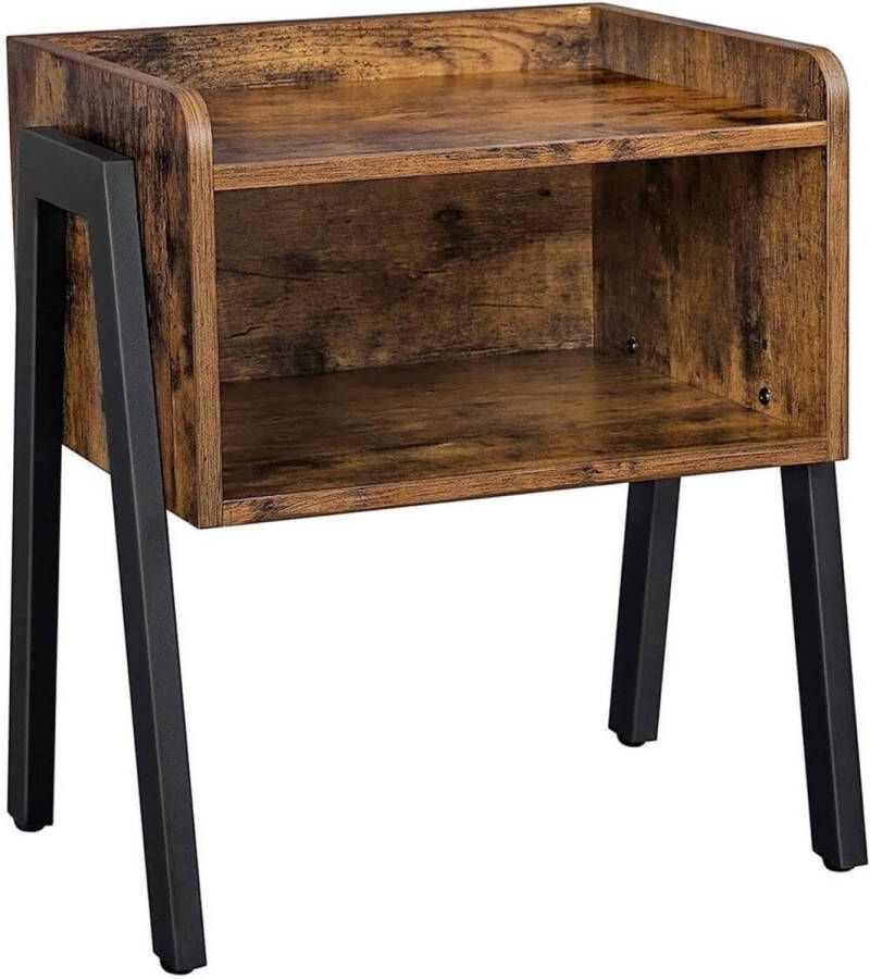 MAZAZU MIRA Home Nachtkastje Bijzettafel Sidetable Slaapkamer Woonkamer 46x35x52 - Foto 2