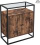 MAZAZU MIRA Home Opbergkast Keukenkast Bruin Hout 70x35x80 - Thumbnail 2