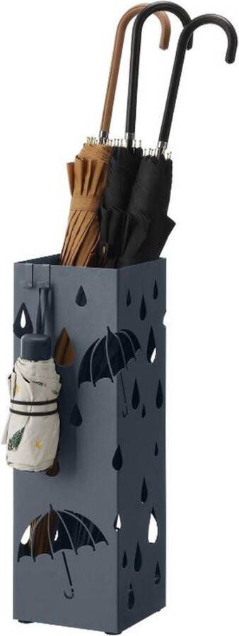 MAZAZU MIRA Home Paraplubak Parapluhouder Lekbak Paraplu Zwart 16x16x49