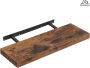 MAZAZU Wandplank Houten Zwevende Plank Stijlvol en Duurzaam Bruin 60x20x3 8 cm - Thumbnail 2