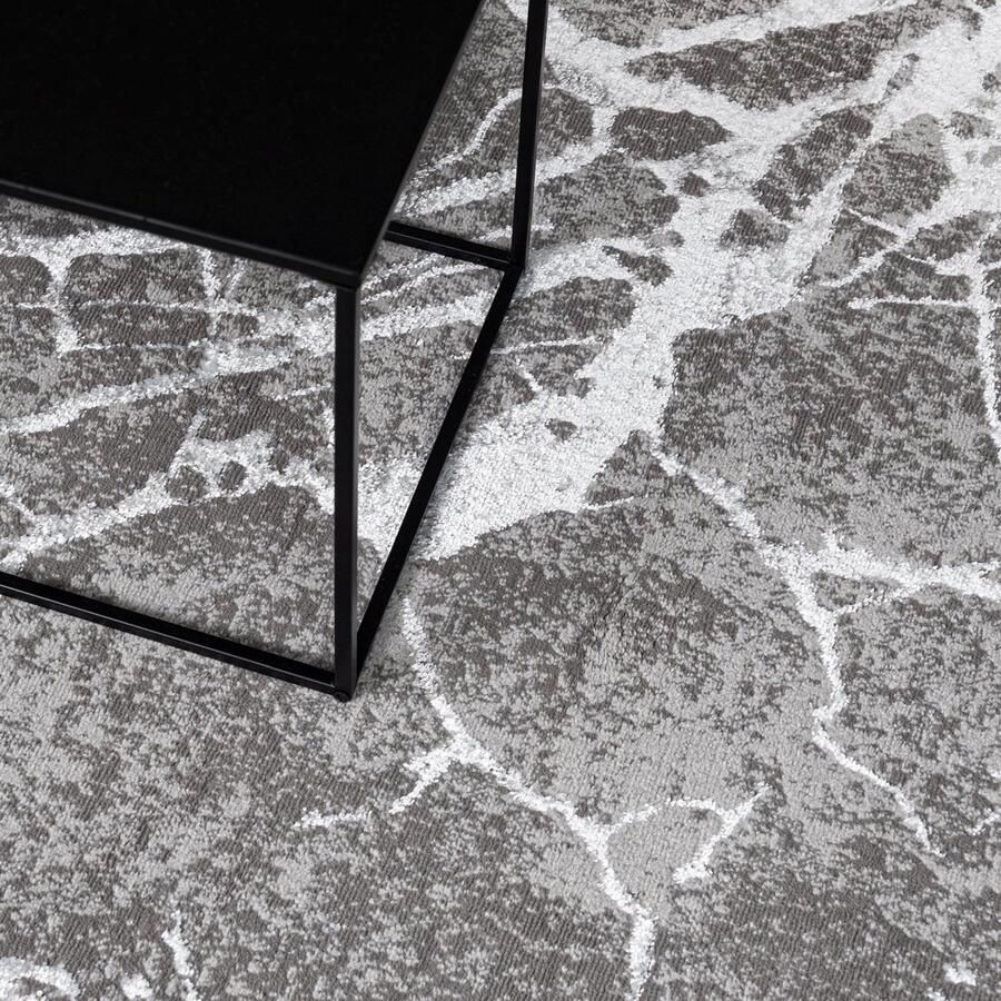 Mazovia Tapijt Beige Glamour Modern Abstract Modern Marmor Woonkamer Rechthoek Voeten Vloerverwarming OEKO-TEX Certificaat Grafiet Crème 200 x 300 cm